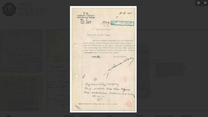 MİT Arşivi Halide Edip Belgeleri