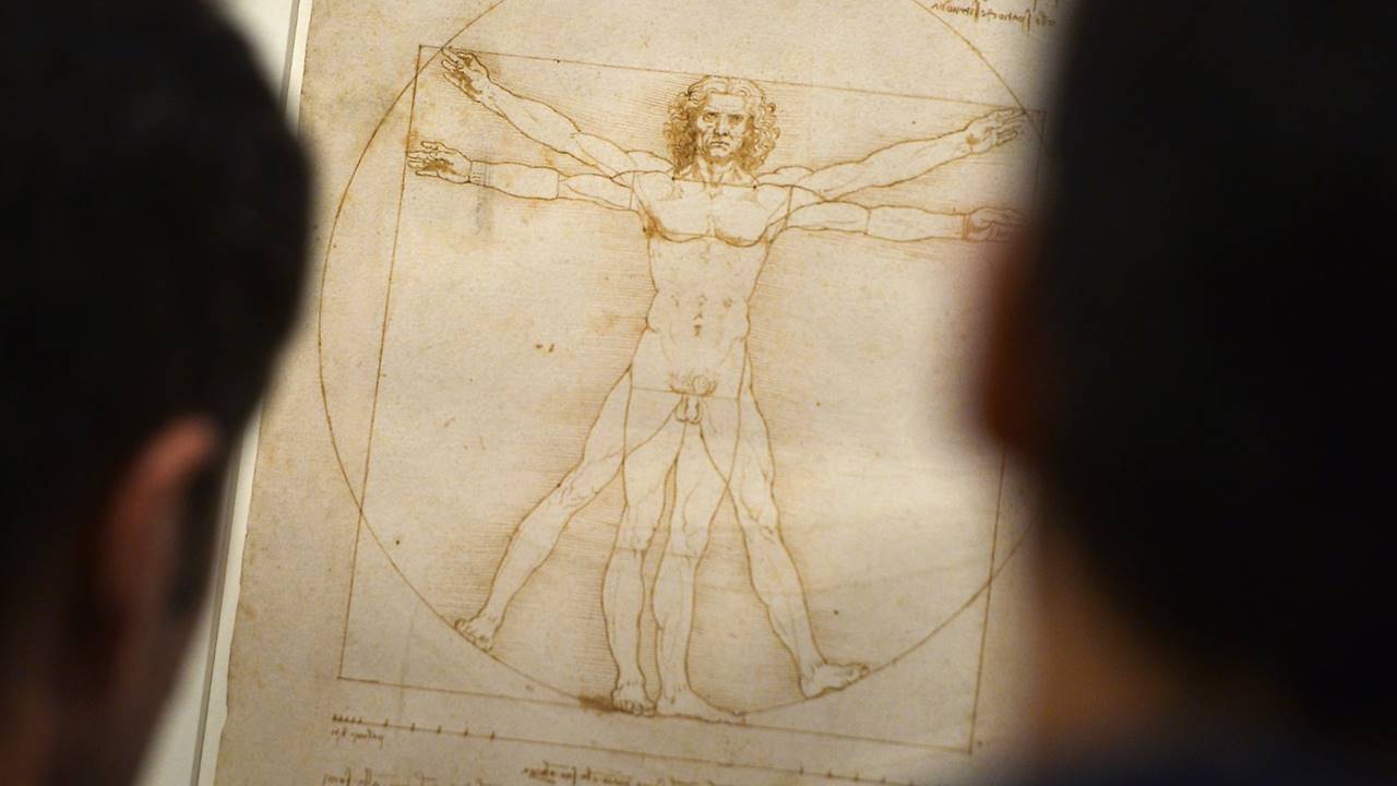 Leonardo Da Vinci - Vitruvius Adamı Çizimi Gizli Kod